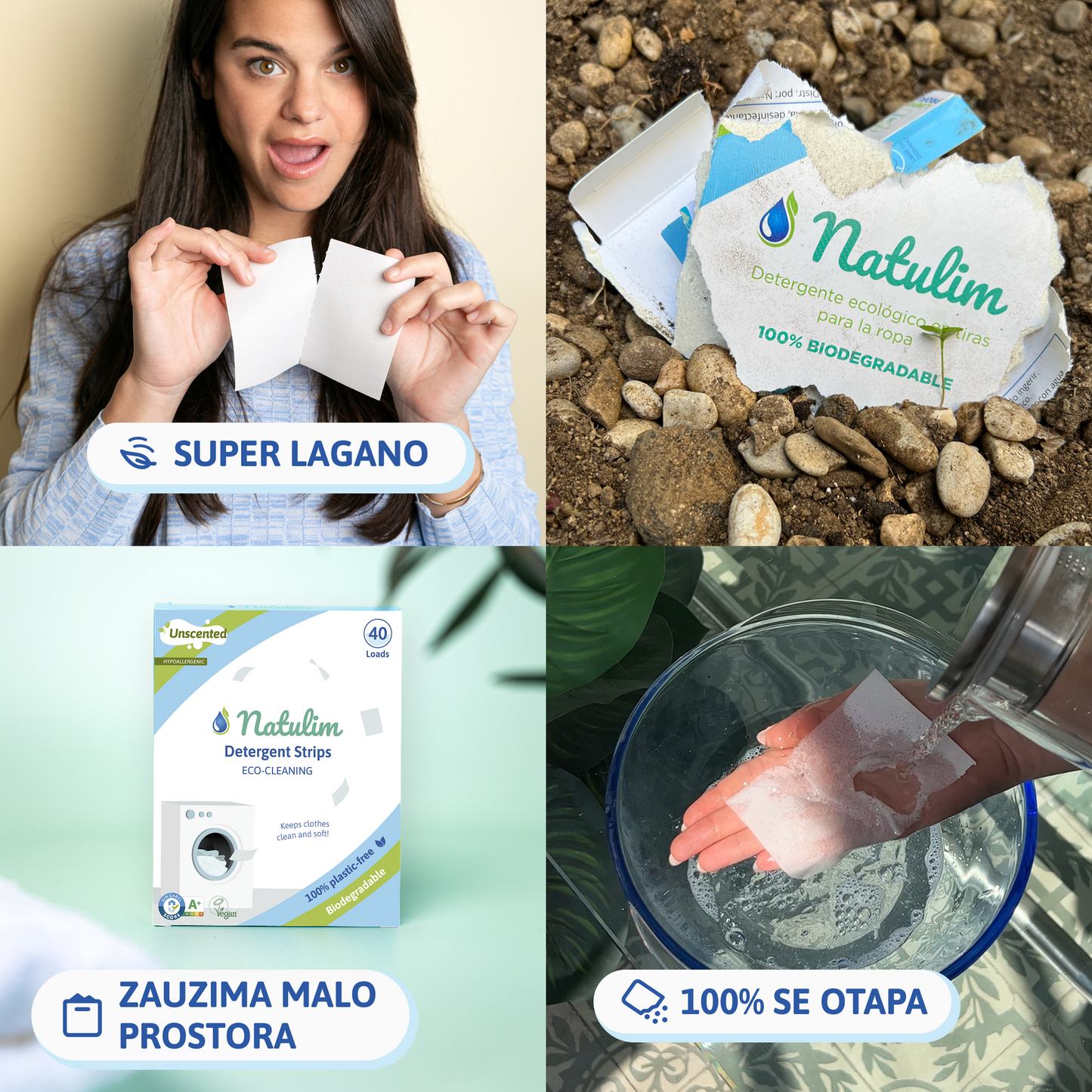 Trake za ekološko pranje rublja – 40 pranja