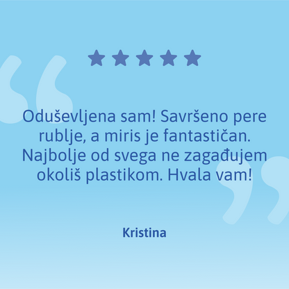 Trake za ekološko pranje rublja – 40 pranja 