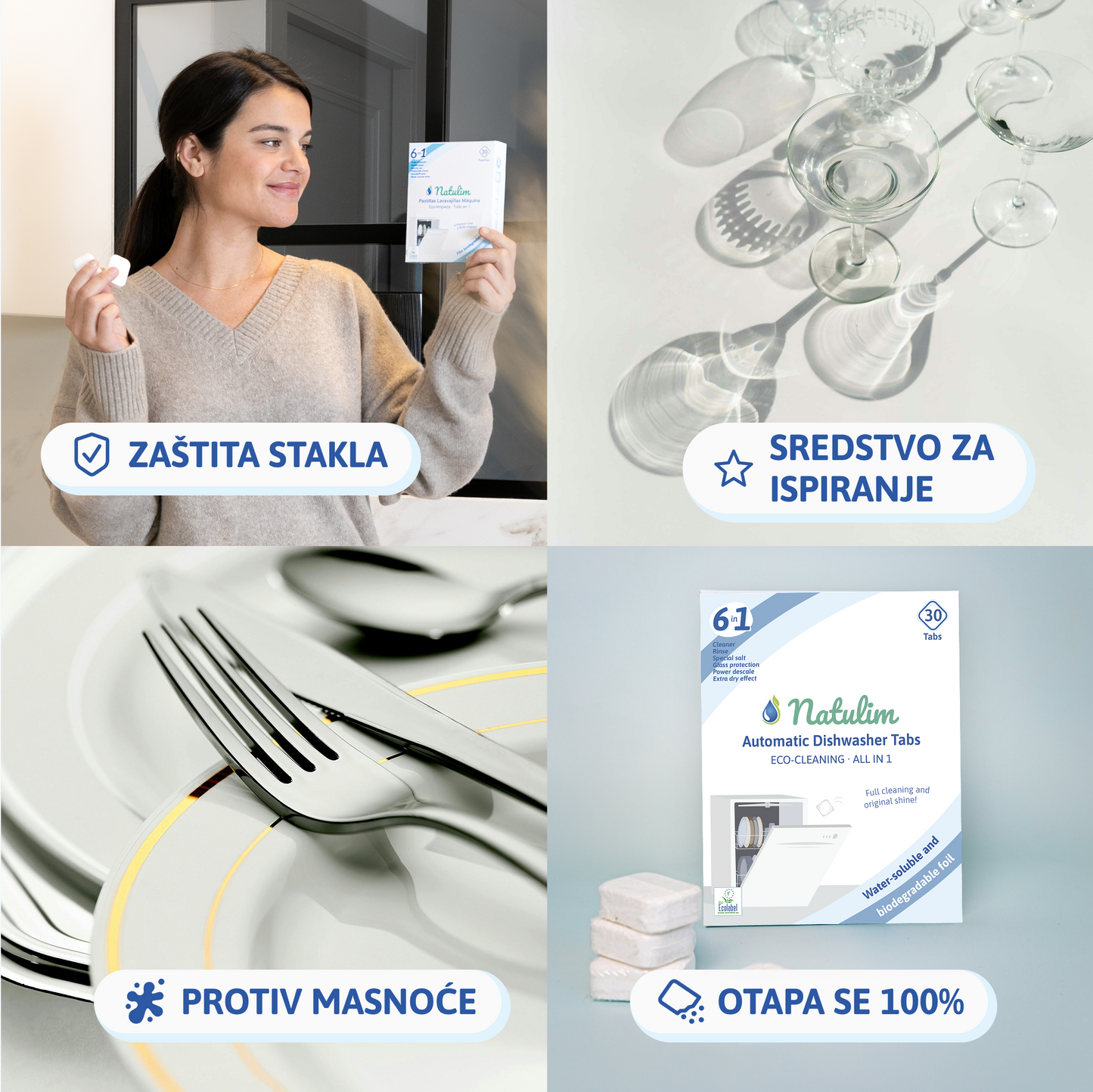 Eco tablete za perilicu posuđa 6 u 1 – 60 pranja