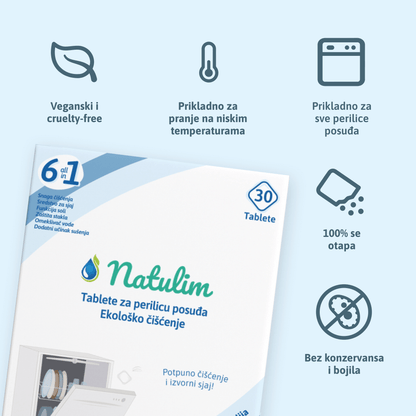 Eko tablete za perilicu posuđa 6u1  (60 pranja)